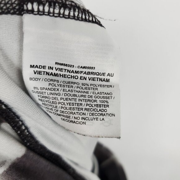 Nike Dri-Fit Stretch Workout Womens Leggings Sz XS Blk/Wht/Brwn Print - Picture 12 of 13